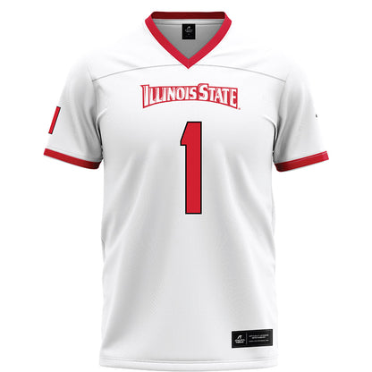 Illinois State - NCAA Football : Shadwel Nkuba II - White Football Jersey-0