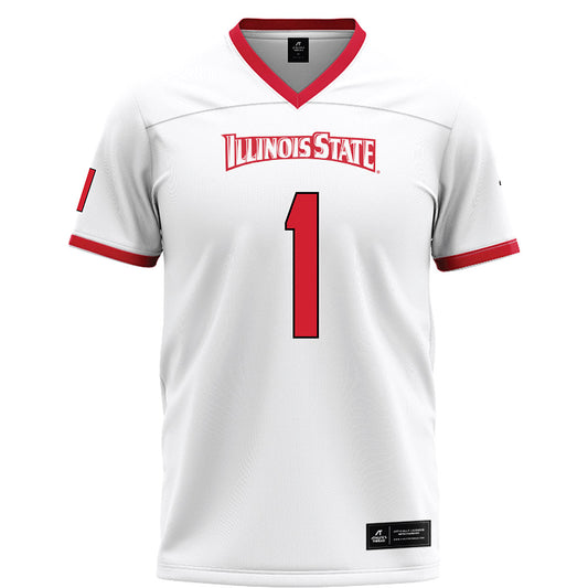 Illinois State - NCAA Football : Shadwel Nkuba II - White Football Jersey-0