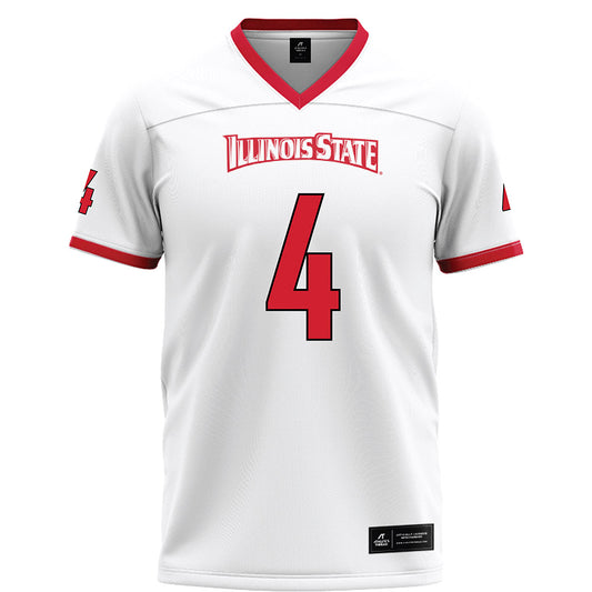 Illinois State - NCAA Football : Dylan Lord - White Football Jersey-0