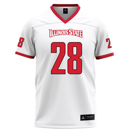 Illinois State - NCAA Football : Chris Taylor Jr - White Football Jersey-0