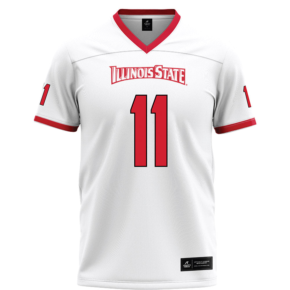 Illinois State - NCAA Football : Scotty Presson Jr. - White Football Jersey-0