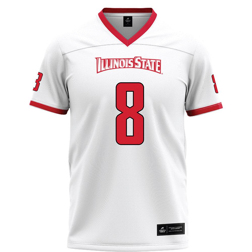 Illinois State - NCAA Football : Christian Lorenzo - White Football Jersey-0
