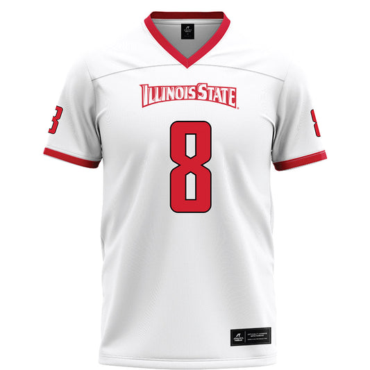 Illinois State - NCAA Football : Christian Lorenzo - White Football Jersey-0