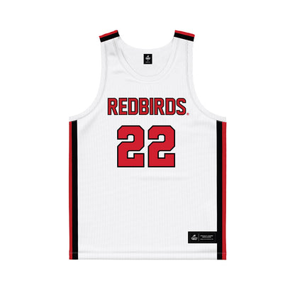 Illinois State - NCAA Men's Basketball : Ty Pence - White Basketball Jersey