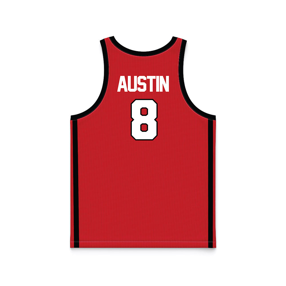 Illinois State - NCAA Women's Basketball : Madison Austin - Red Basketball Jersey-1