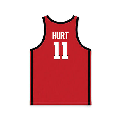 Illinois State - NCAA Women's Basketball : Kya Hurt - Red Basketball Jersey-1