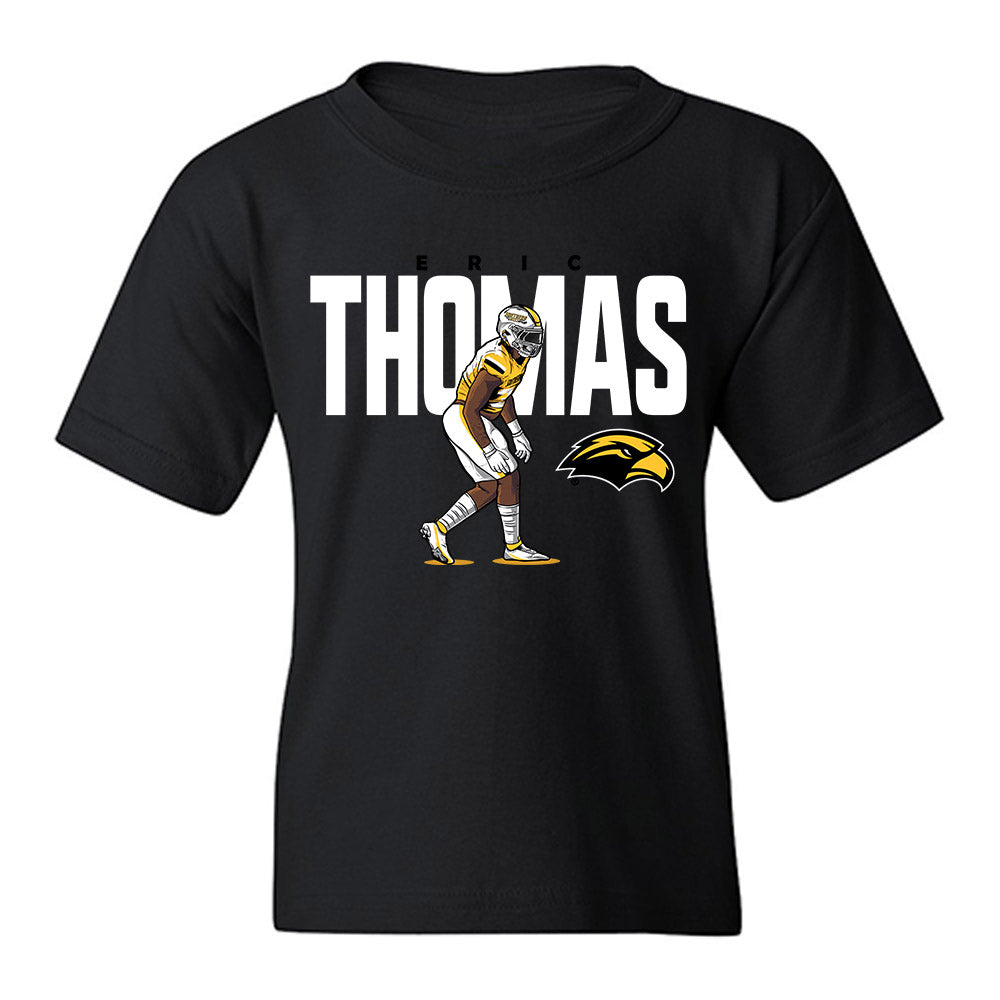 Southern Miss - NCAA Football : Eric Thomas - Caricature Youth T-Shirt-0