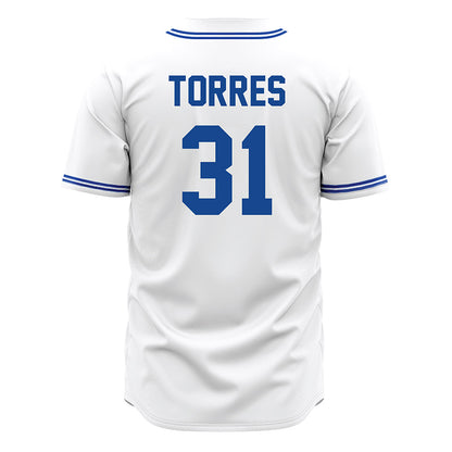 Seton Hall - NCAA Baseball : Jayson Torres - White Jersey-1