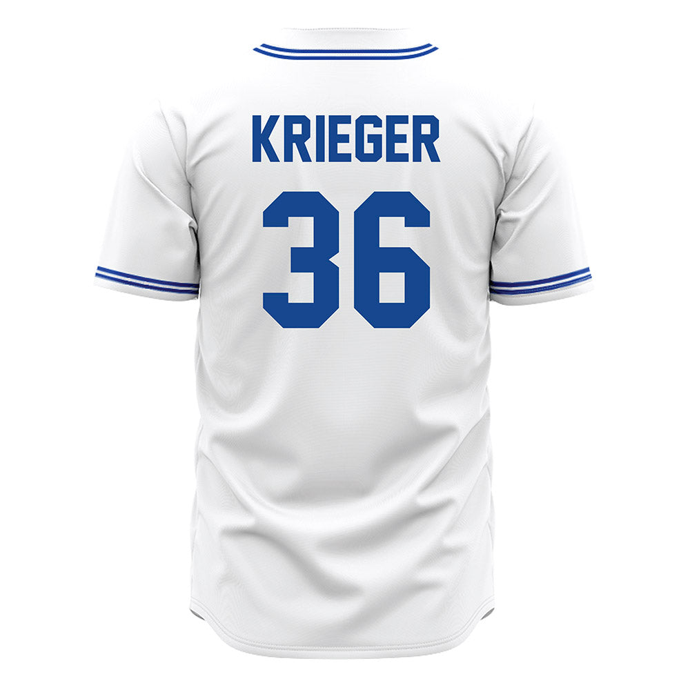 Seton Hall - NCAA Baseball : Magnus Krieger - White Jersey-1