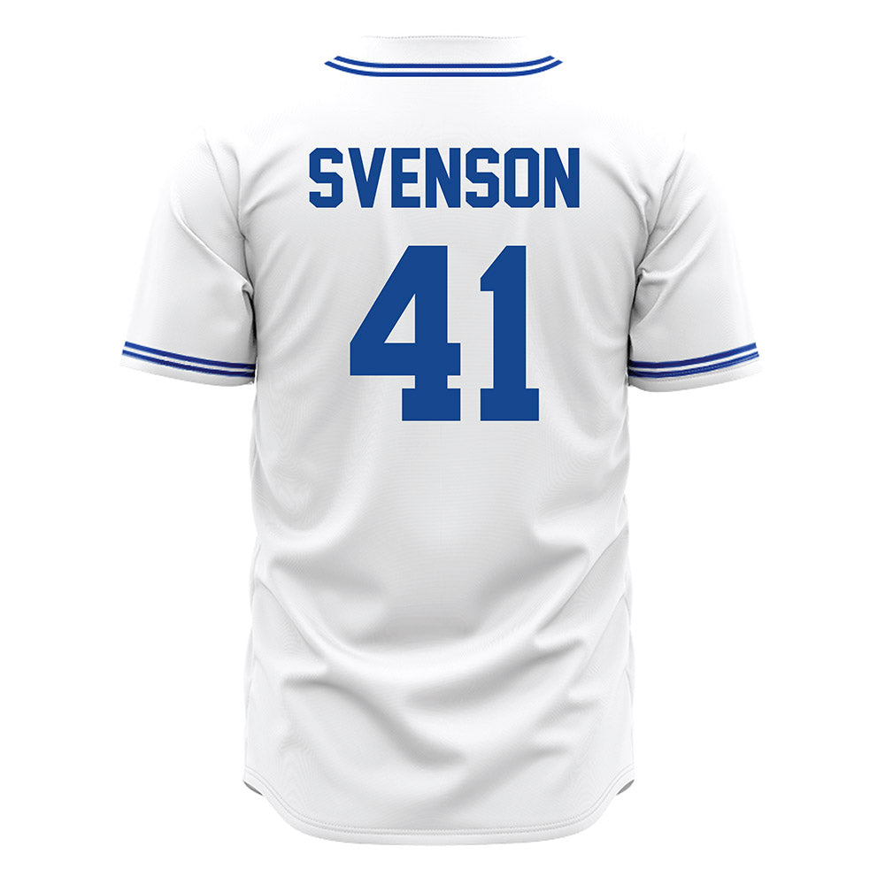 Seton Hall - NCAA Baseball : Steven Svenson - White Jersey-1