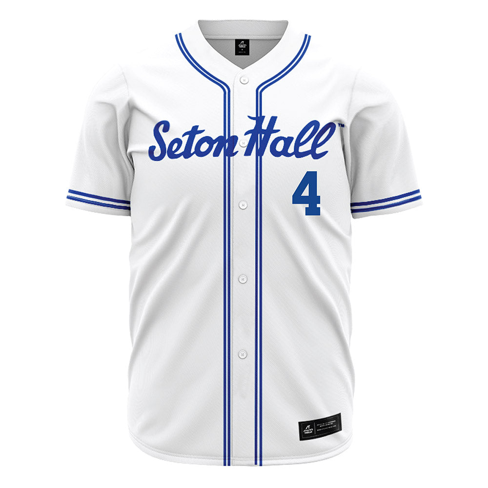 Seton Hall - NCAA Baseball : Nicholas Bisaccia - White Jersey-0