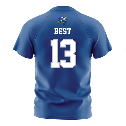 MTSU - NCAA Women's Soccer : Olivia Best - Blue Soccer Jersey-1