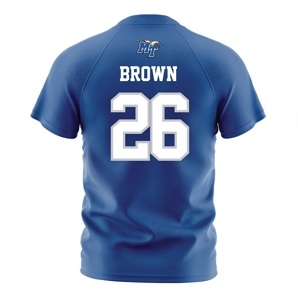 MTSU - NCAA Women's Soccer : Emma Brown - Blue Soccer Jersey