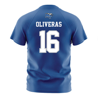 MTSU - NCAA Women's Soccer : Jessica Oliveras - Blue Soccer Jersey