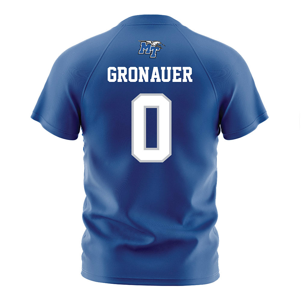 MTSU - NCAA Women's Soccer : Demi Gronauer - Blue Soccer Jersey