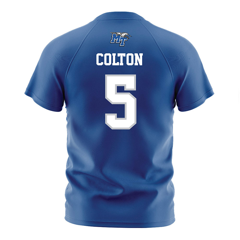 MTSU - NCAA Women's Soccer : Ryan Colton - Blue Soccer Jersey