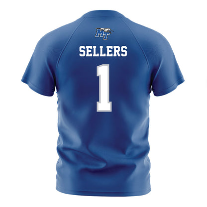 MTSU - NCAA Women's Soccer : Ella Sellers - Blue Soccer Jersey-1