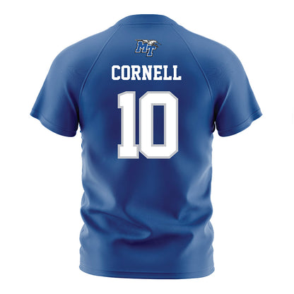 MTSU - NCAA Women's Soccer : Lilah Cornell - Blue Soccer Jersey-1