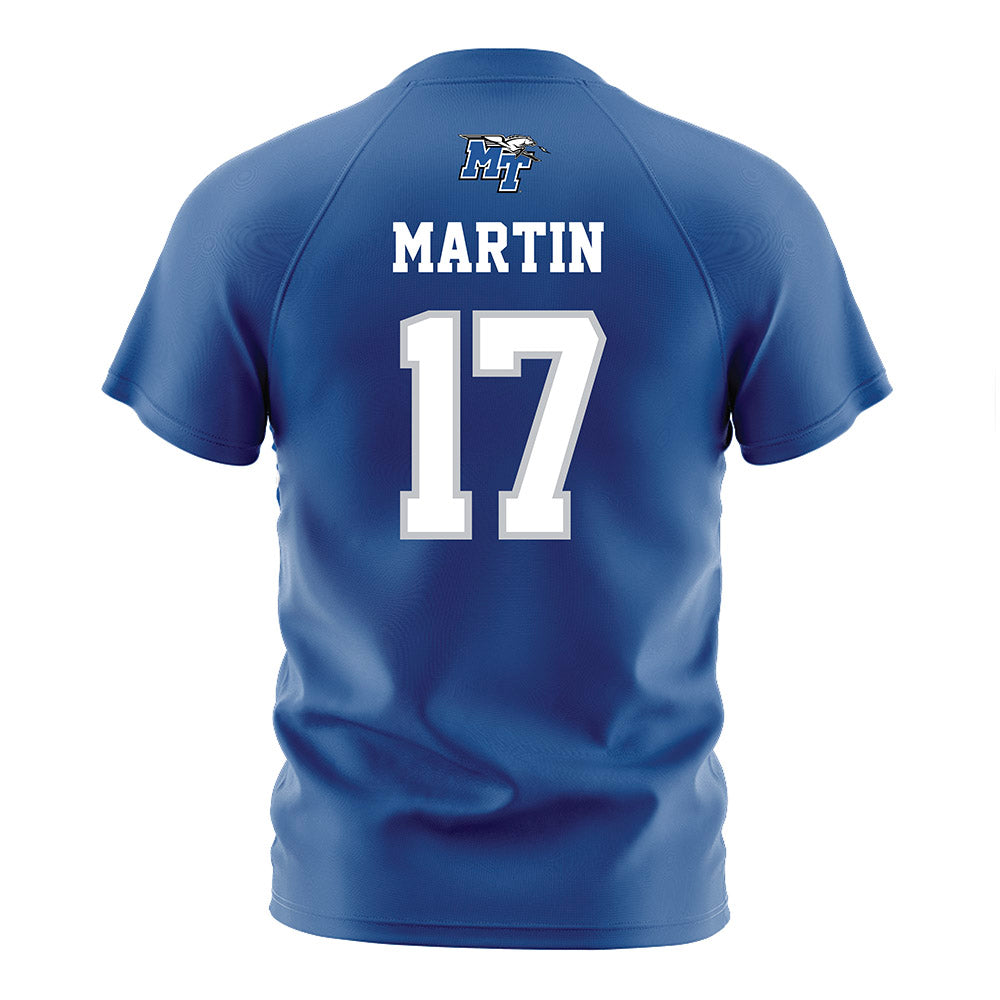 MTSU - NCAA Women's Soccer : Addie Martin - Blue Soccer Jersey-1