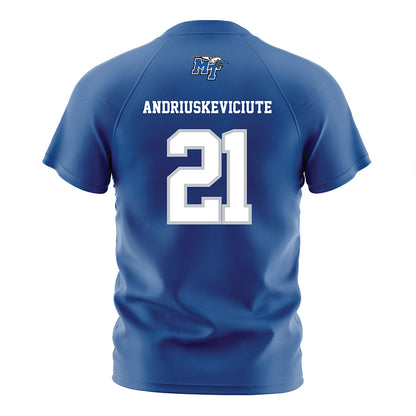 MTSU - NCAA Women's Soccer : Aive Andriuskeviciute - Blue Soccer Jersey-1