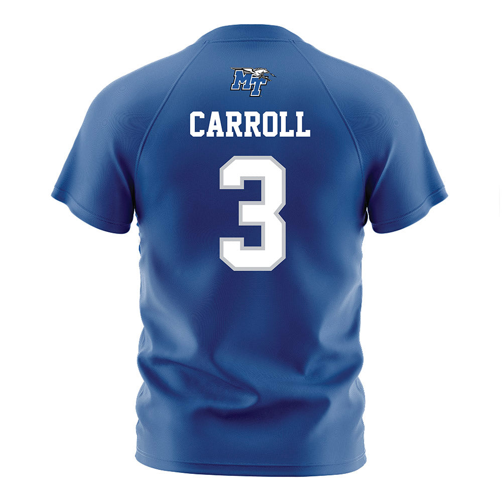 MTSU - NCAA Women's Soccer : Megan Carroll - Blue Soccer Jersey