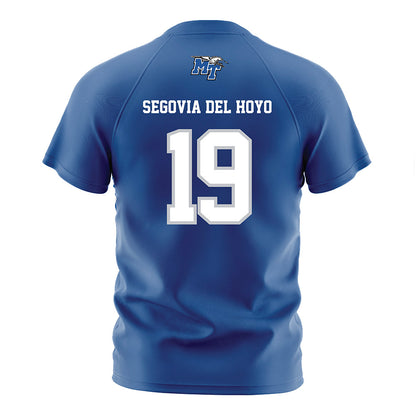 MTSU - NCAA Women's Soccer : Sandra Segovia del Hoyo - Blue Soccer Jersey-1