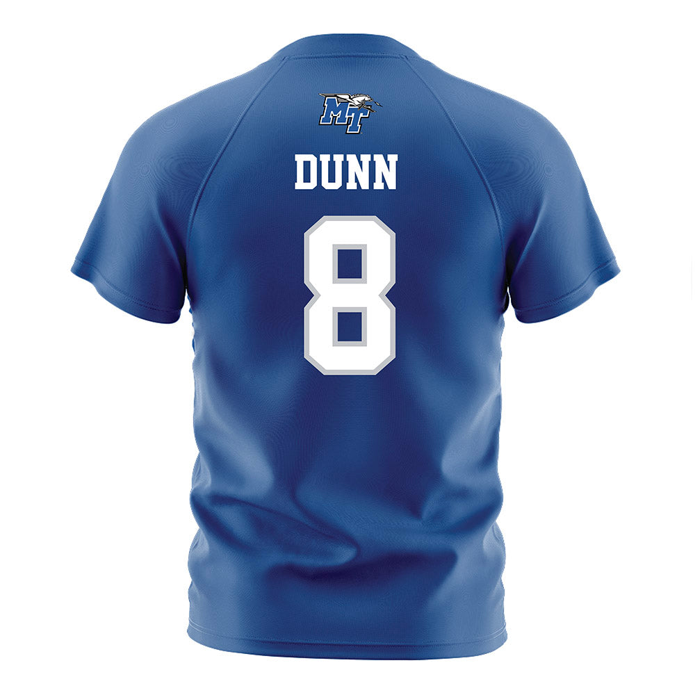 MTSU - NCAA Women's Soccer : Charli Dunn - Blue Soccer Jersey-1