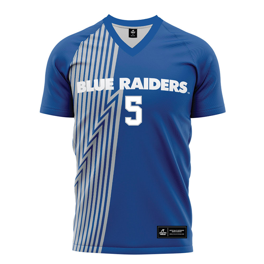 MTSU - NCAA Women's Soccer : Ryan Colton - Blue Soccer Jersey