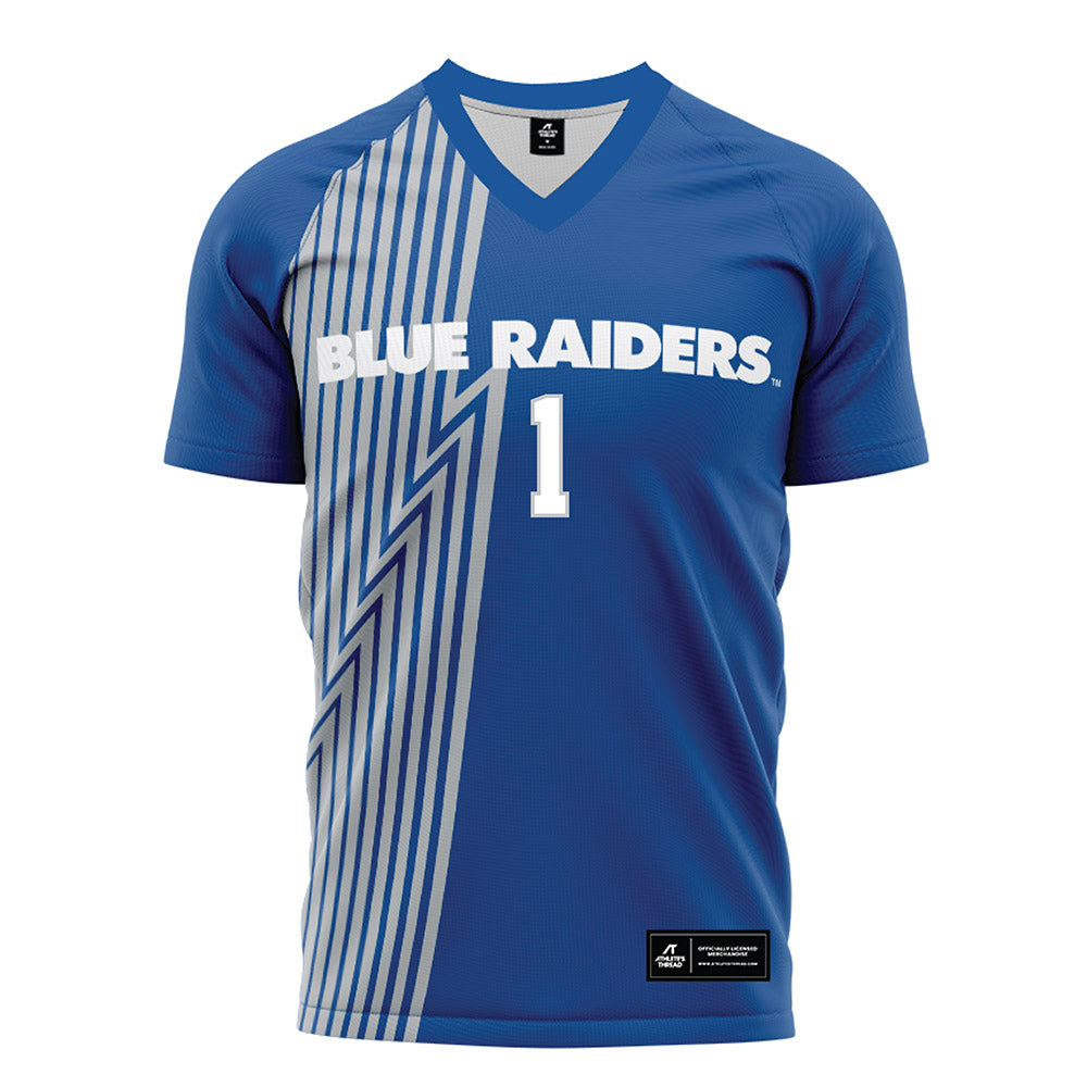 MTSU - NCAA Women's Soccer : Ella Sellers - Blue Soccer Jersey-0