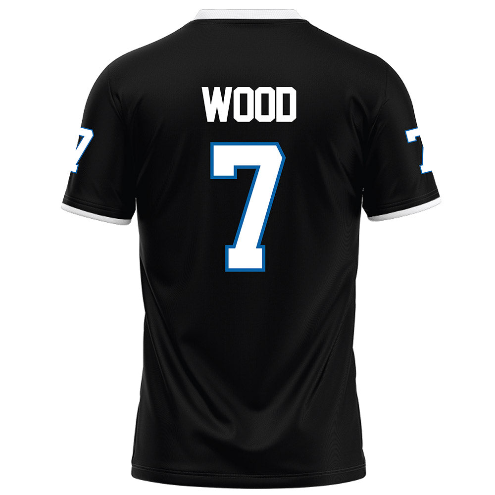 MTSU - NCAA Football : Zaylin Wood - Black Football Jersey