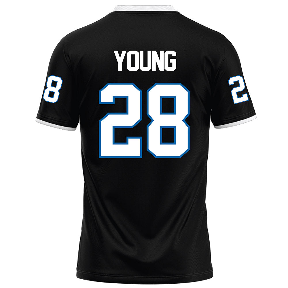 MTSU - NCAA Football : Alan Young - Black Football Jersey-1