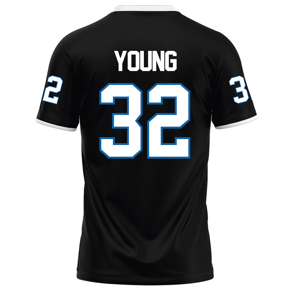 MTSU - NCAA Football : Alan Young - Black Football Jersey