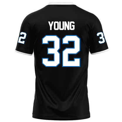 MTSU - NCAA Football : Alan Young - Black Football Jersey