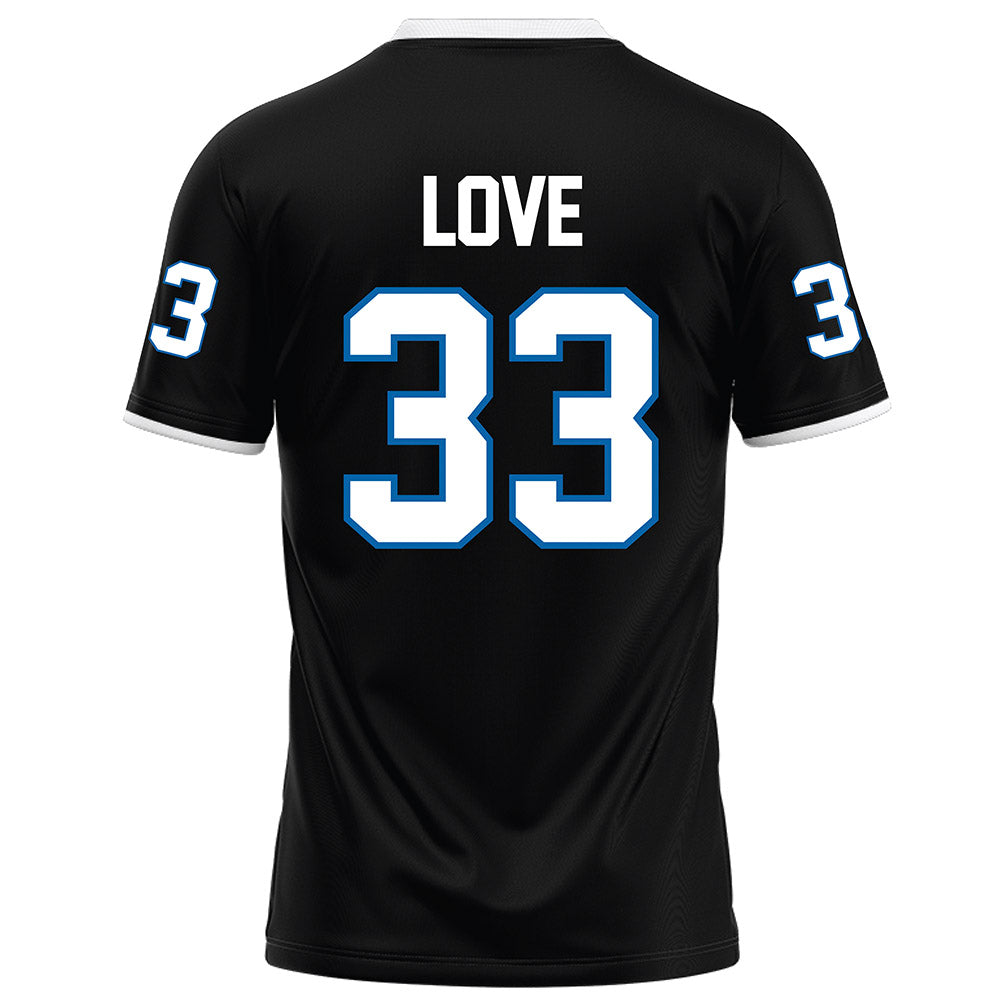 MTSU - NCAA Football : Malik Love - Black Football Jersey