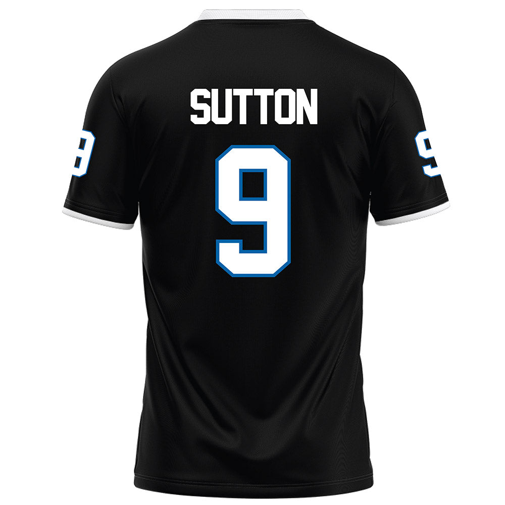 MTSU - NCAA Football : Hayes Sutton - Black Football Jersey