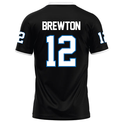 MTSU - NCAA Football : Brian Brewton - Black Football Jersey-1