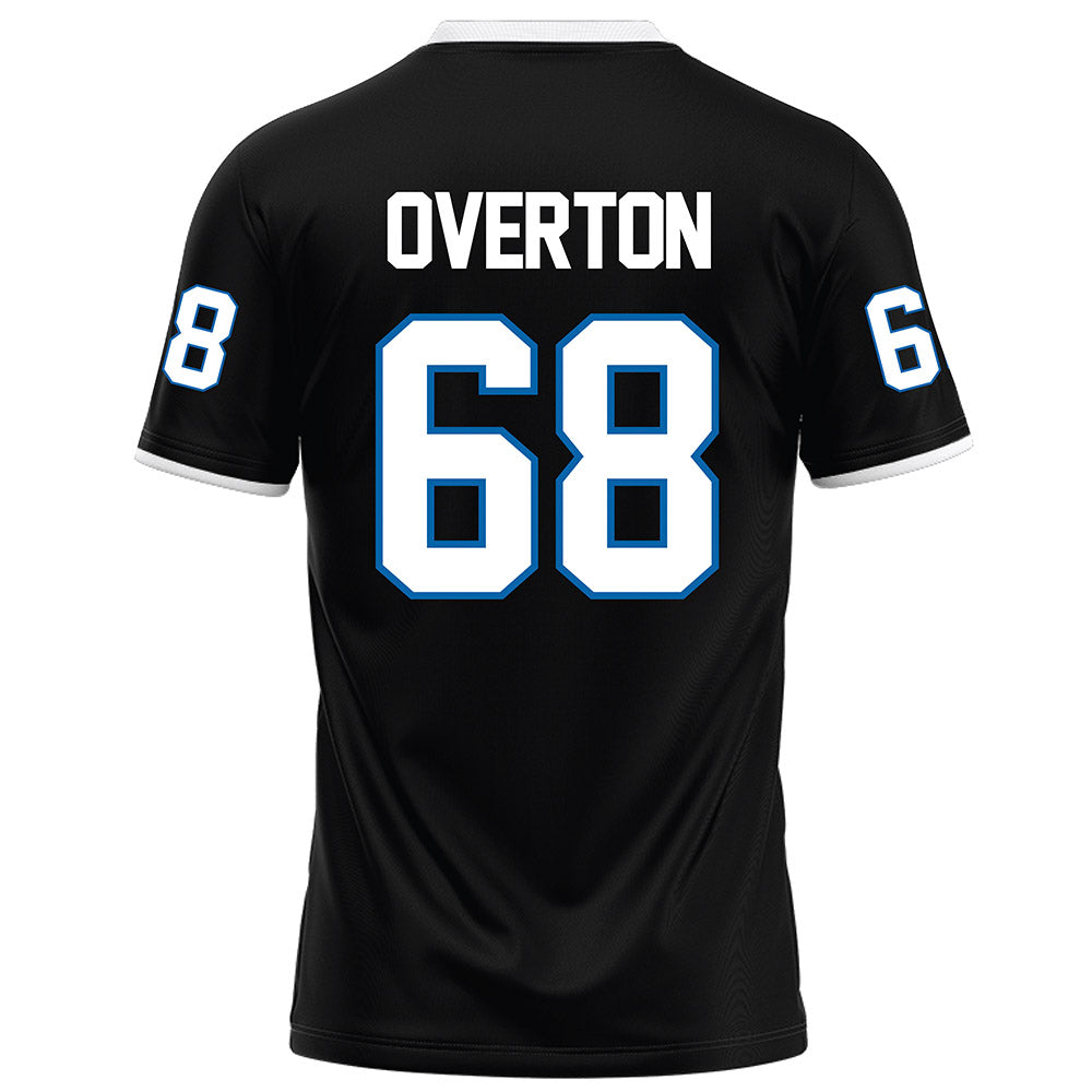 MTSU - NCAA Football : Jason Overton - Black Football Jersey