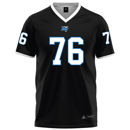 MTSU - NCAA Football : Garrett Austin - Black Football Jersey-0