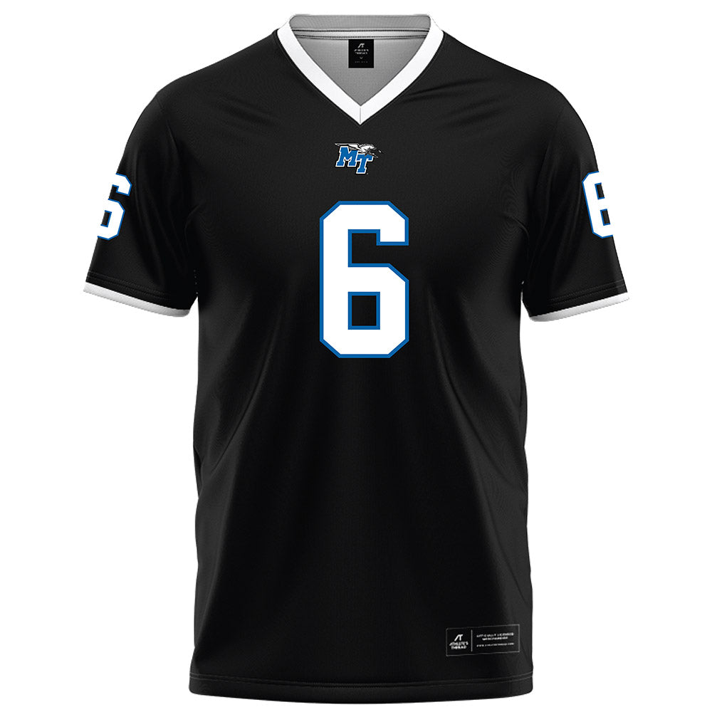 MTSU - NCAA Football : Antoine Jones - Black Football Jersey-0