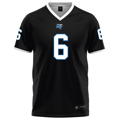 MTSU - NCAA Football : Antoine Jones - Black Football Jersey-0