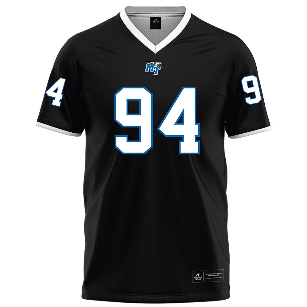 MTSU - NCAA Football : Ralph Mency - Black Football Jersey