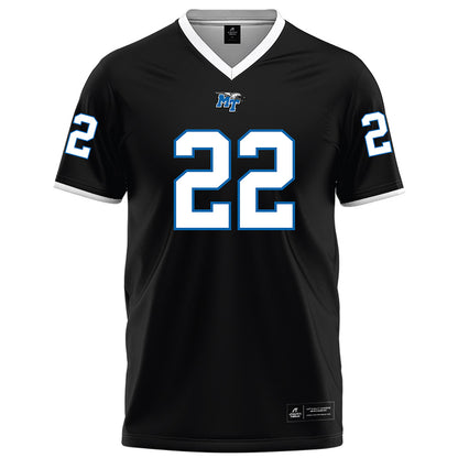 MTSU - NCAA Football : Jaiden Credle - Black Football Jersey