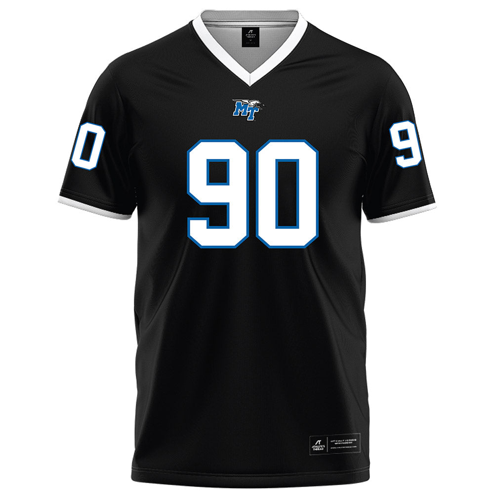 MTSU - NCAA Football : Chayce Smith - Black Football Jersey