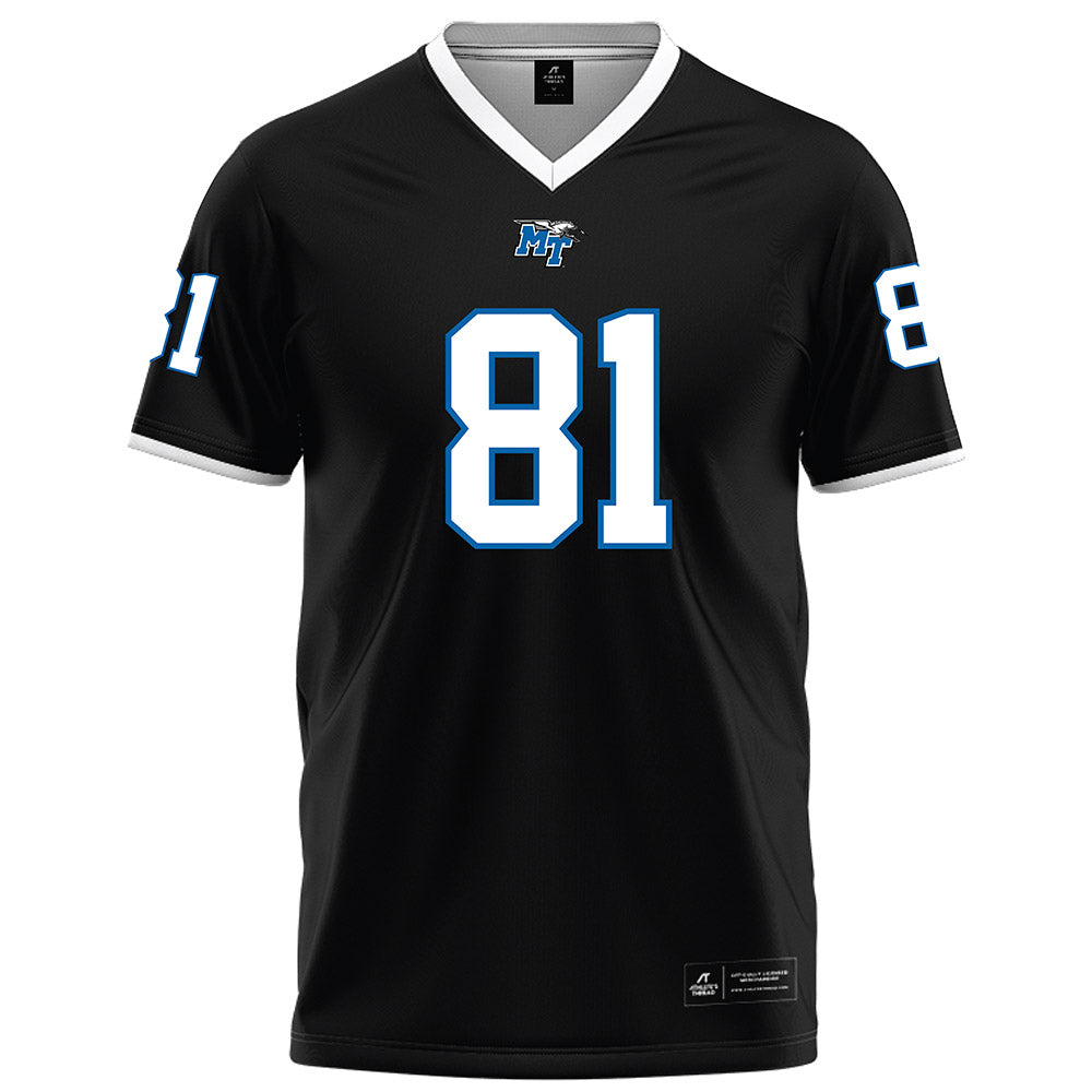 MTSU - NCAA Football : Wilson Hodges - Black Football Jersey-0