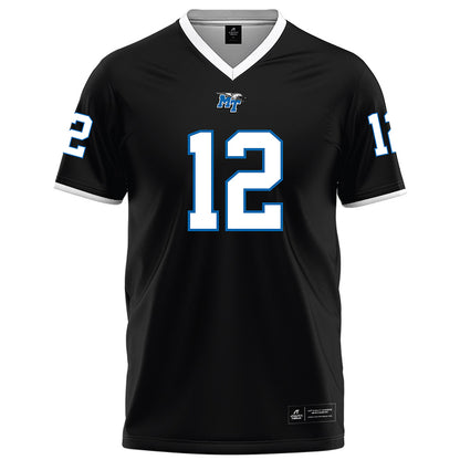 MTSU - NCAA Football : Brian Brewton - Black Football Jersey-0