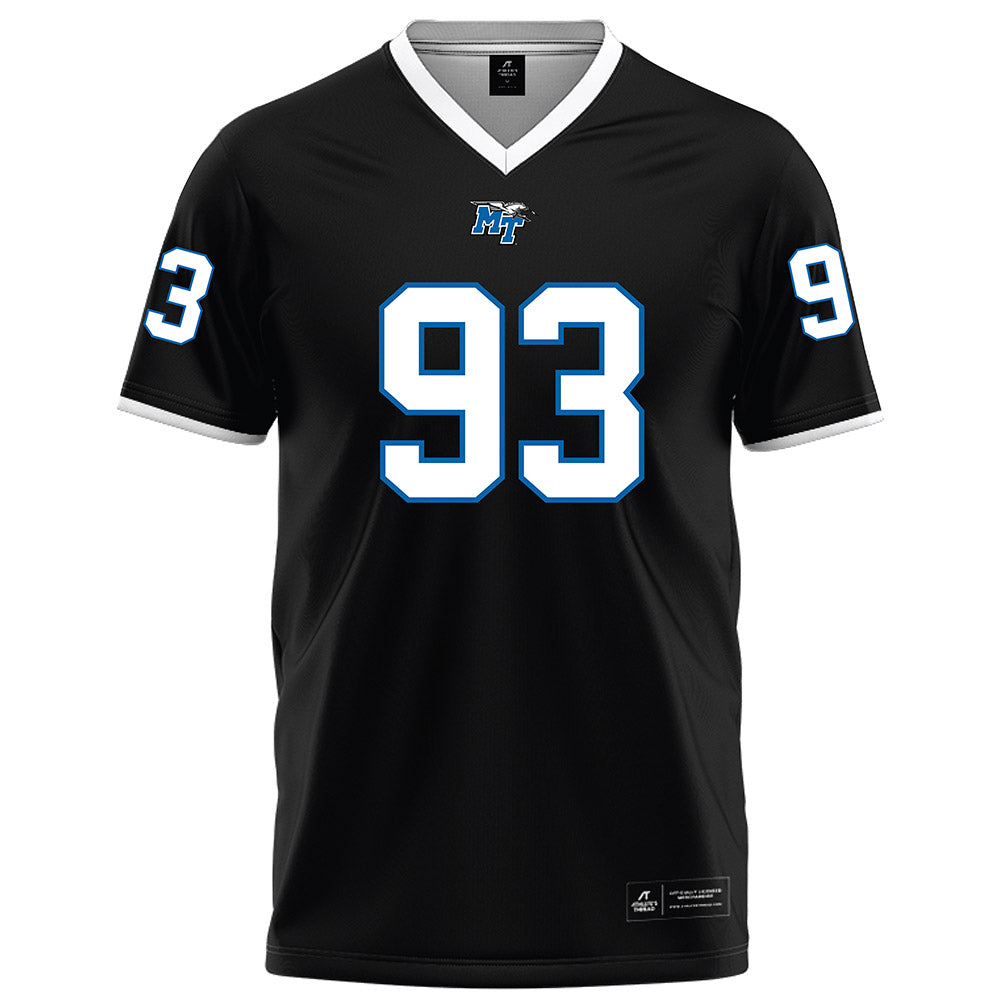 MTSU - NCAA Football : Aidan Butts - Black Football Jersey