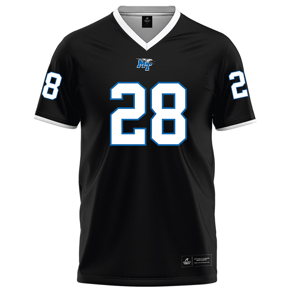 MTSU - NCAA Football : Alan Young - Black Football Jersey-0