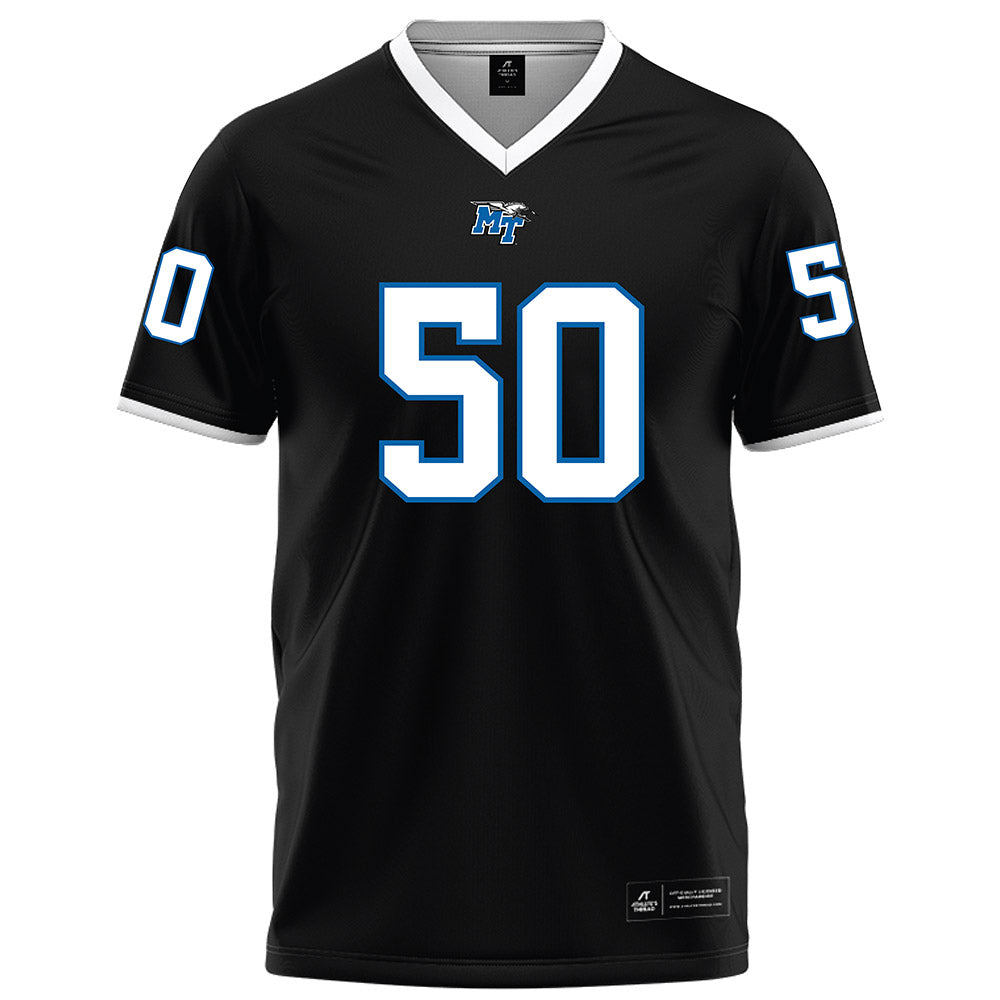 MTSU - NCAA Football : Elijah Carney - Black Football Jersey