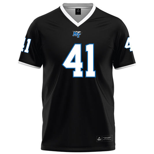 MTSU - NCAA Football : Christopher Kaup - Black Football Jersey-0