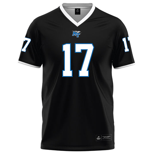 MTSU - NCAA Football : Kalani Norris - Black Football Jersey